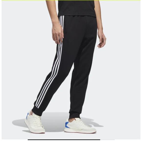 adidas Warm Windproof Loose Casual Sports Trousers Men's Black GD5473 Pants - Picture 13 of 15